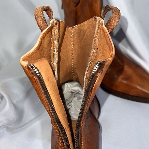 WE THE FREE WADE DISTRESSED ANKLE BOOTS IN WASHED CHESTNUT NEW SIZE 39.5 - Picture 10 of 10